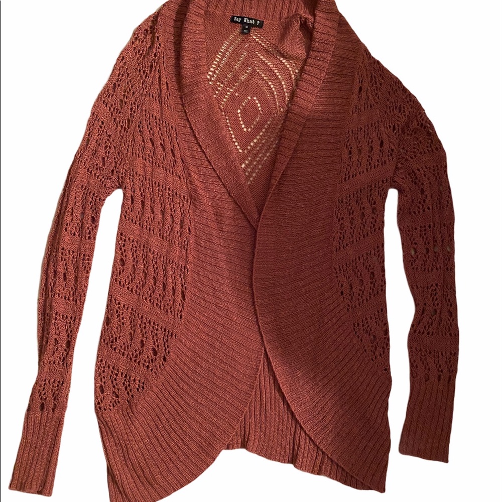 Women’s pointelle cardigan